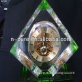 New Design Engraved Crystal Clock